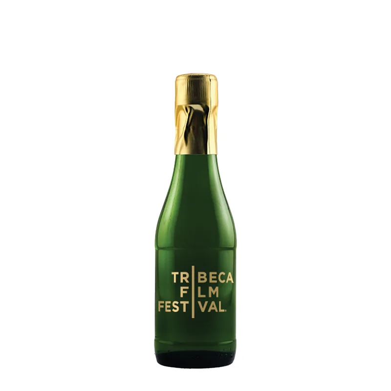 Etched Mini CA Champagne Sparkling Wine Bottle