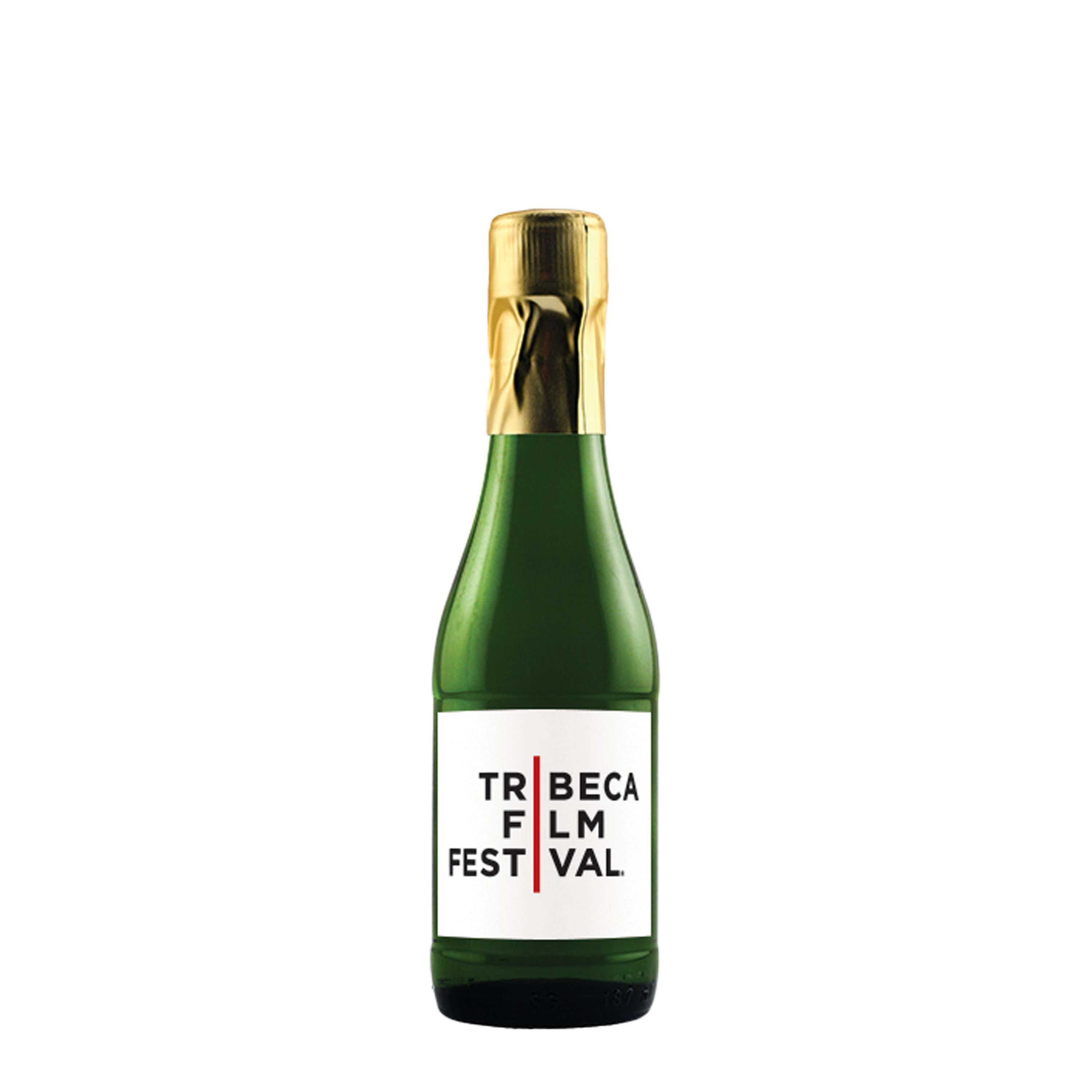 Labeled Mini CA Champagne Sparkling Wine w/Full-Color Custom Label