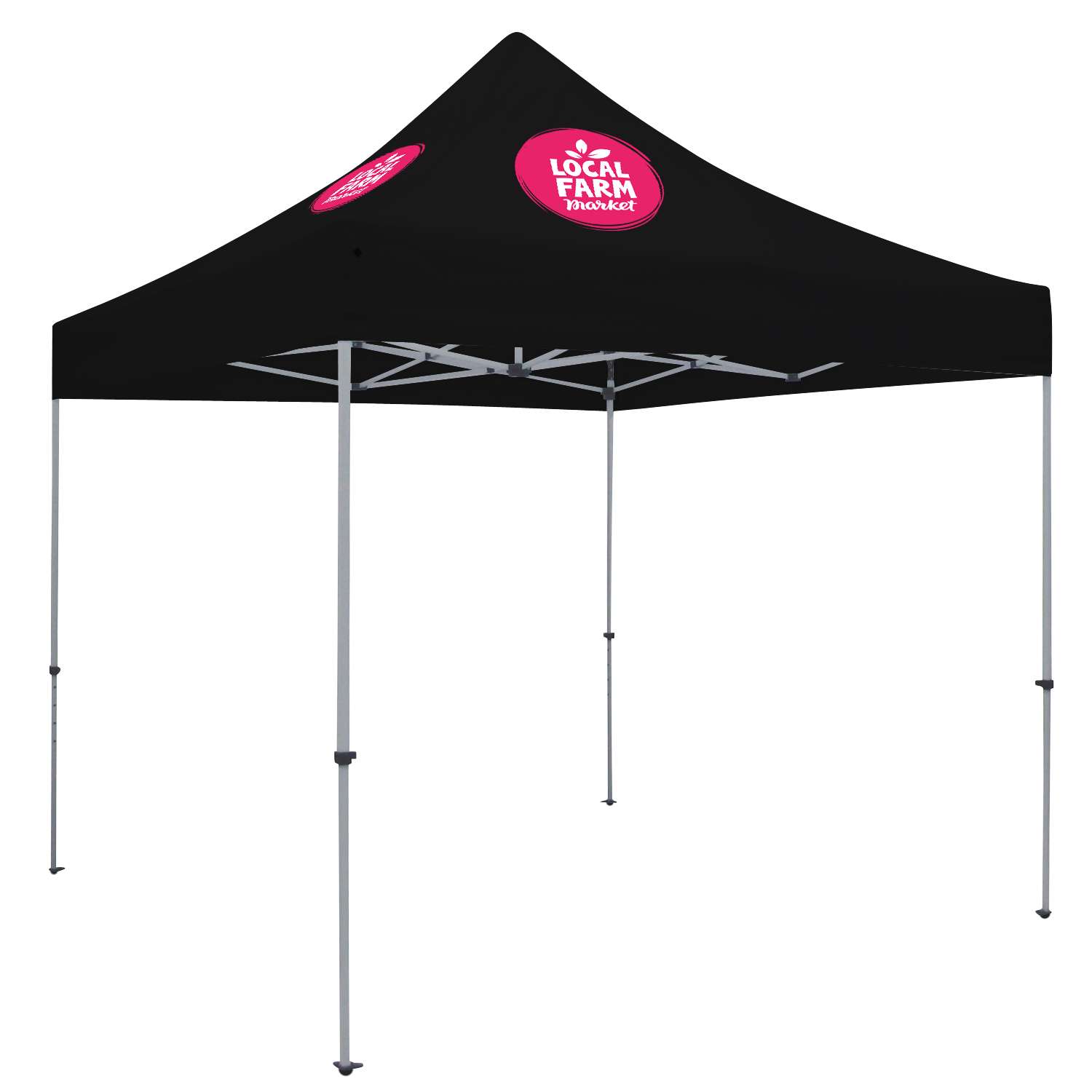 10' Deluxe Tent Kit (Full-Color Imprint, 2 Locations) view 2