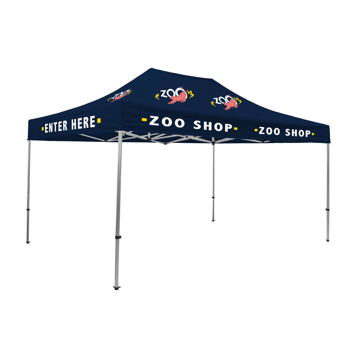 15' Premium Tent Kit (Imprinted, 12 Locations) view 2