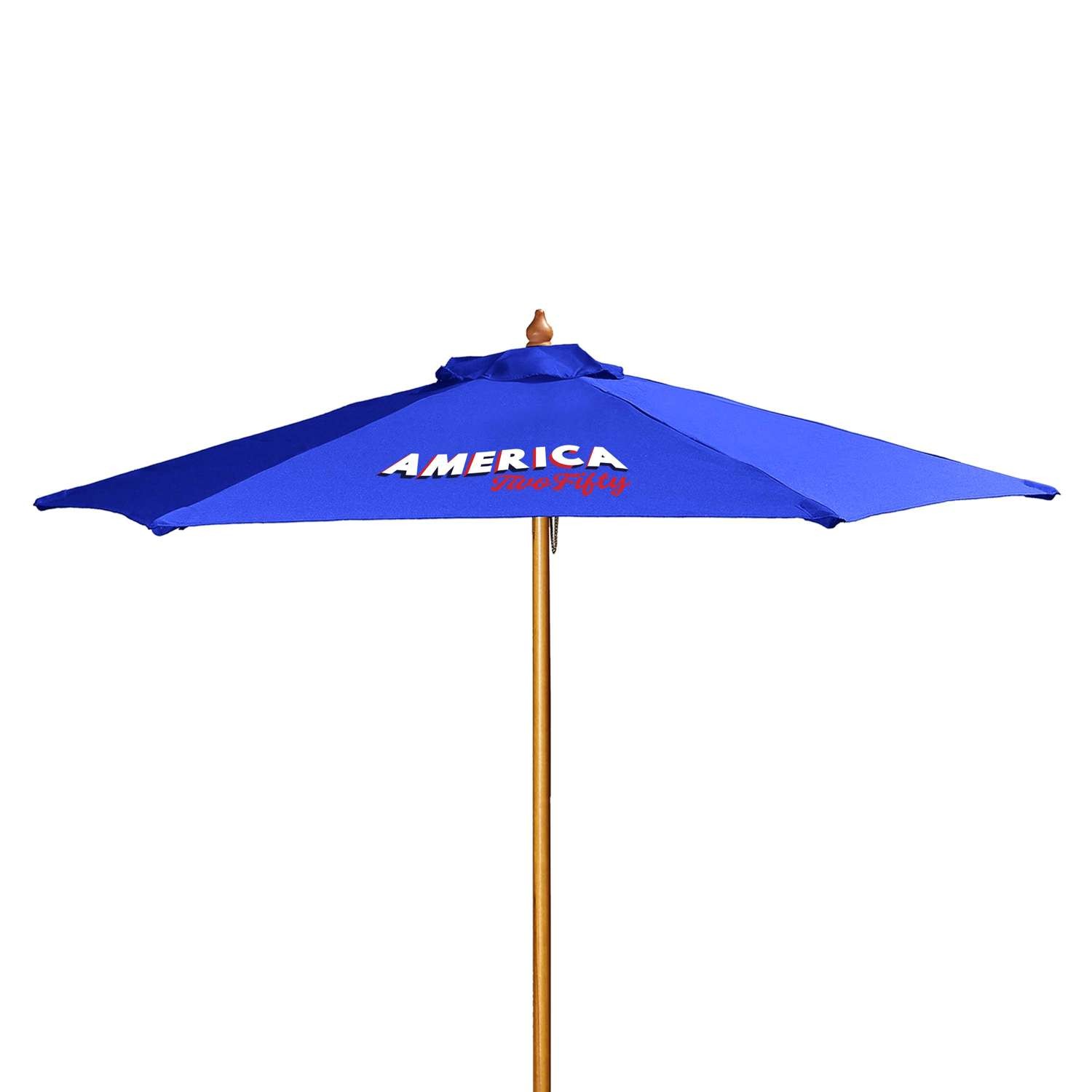 7' Wood Market Umbrella Kit (1 Imprint) view 2