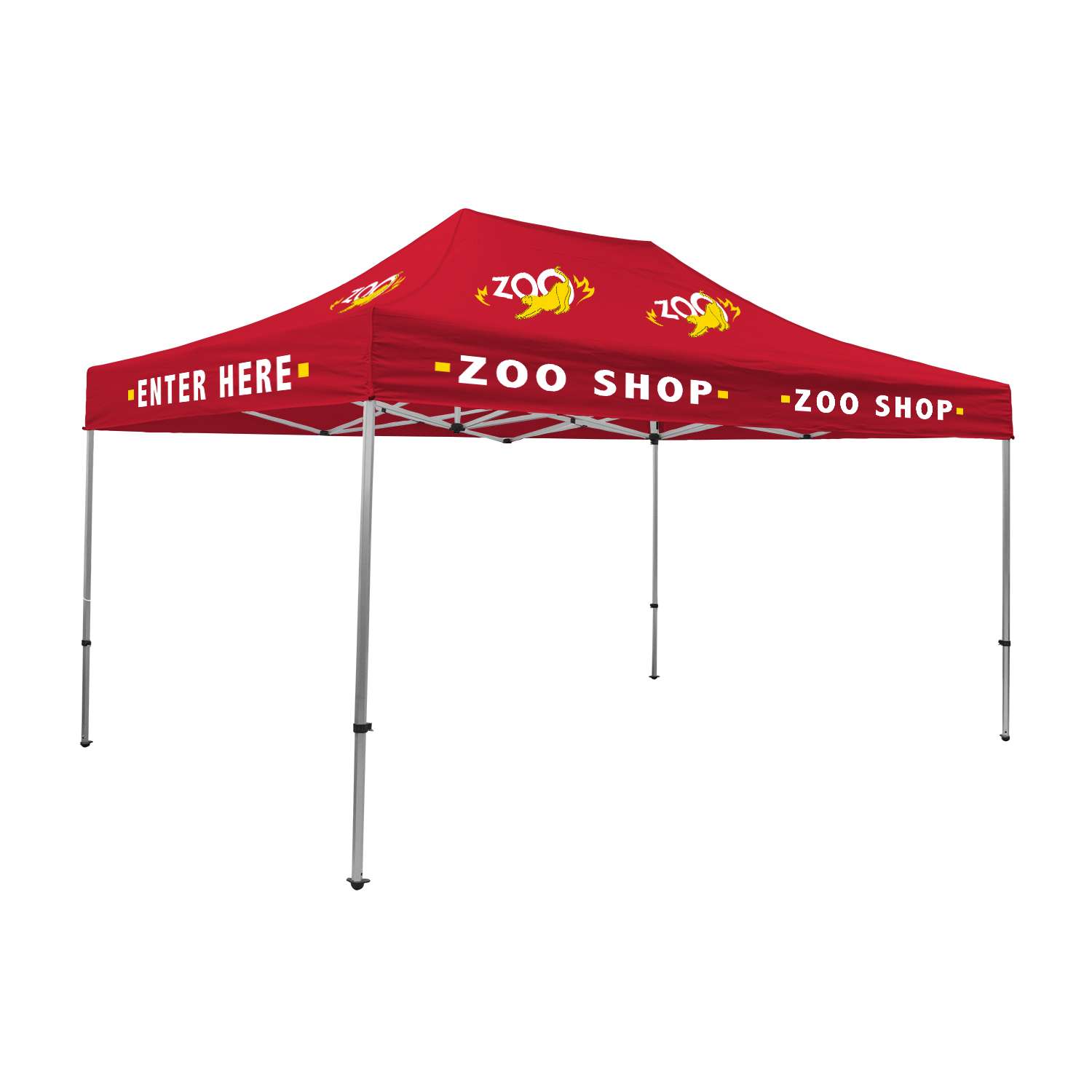 15' Premium Tent Kit (Imprinted, 8 Locations) view 2