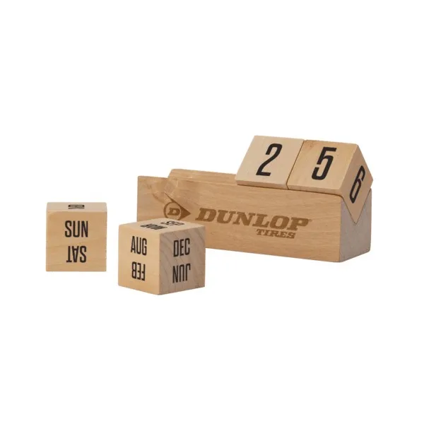 Boa 4" Laser Engraved Wooden Perpetual Calendar view 4