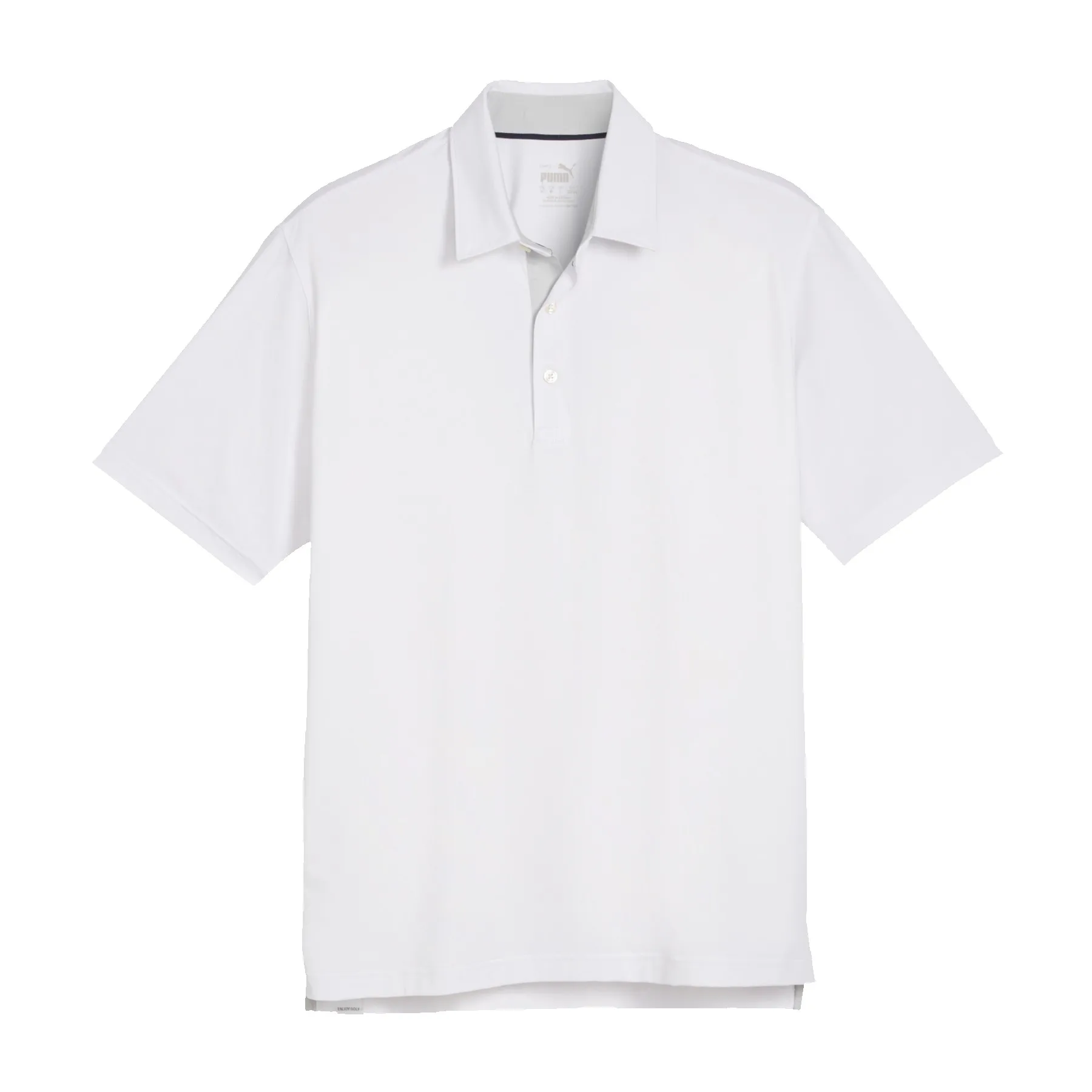 Puma MATTR Brigade Golf Polo - White Glow/Ash Gray