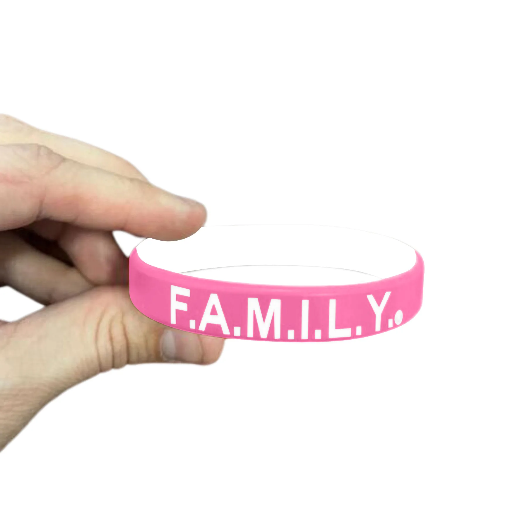1/2" Rush Debossed Awareness Bracelet (2 Ply) view 6