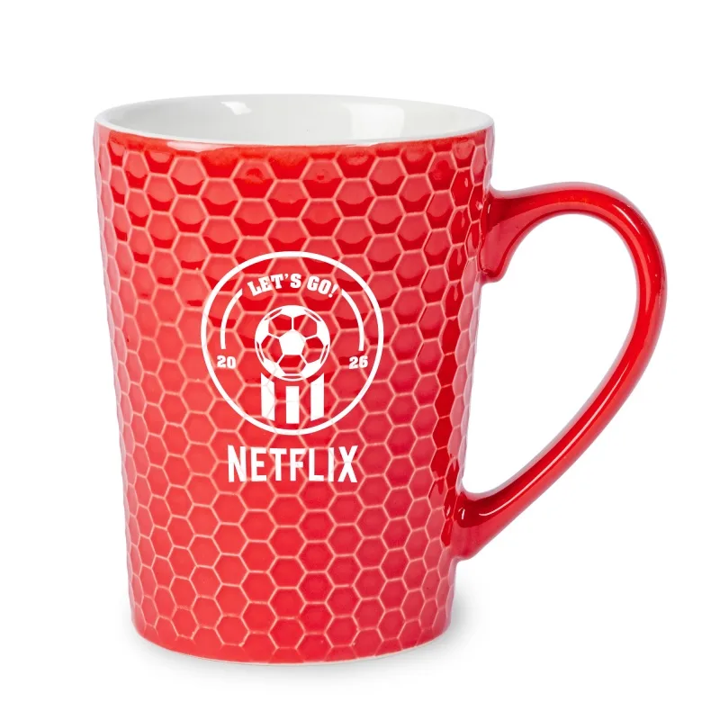 ACE Hexagon Textured Soccer Mug view 3