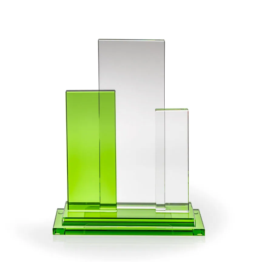 Mirador Green & Clear Crystal Award view 2
