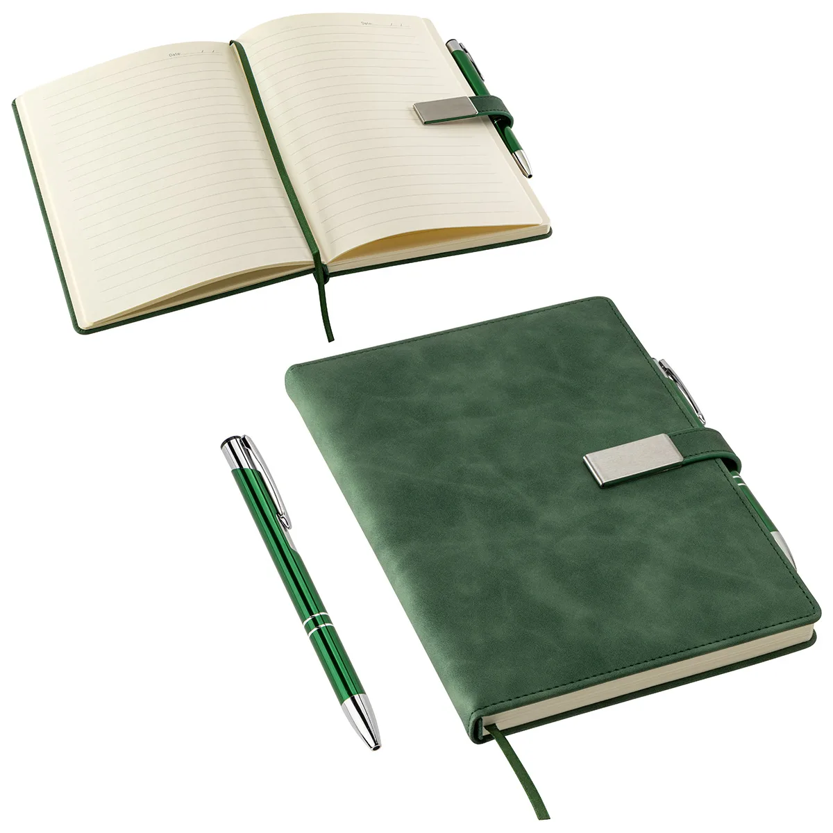 Thesis Hardcover Journal with Magnetic Closure & Pen view 6