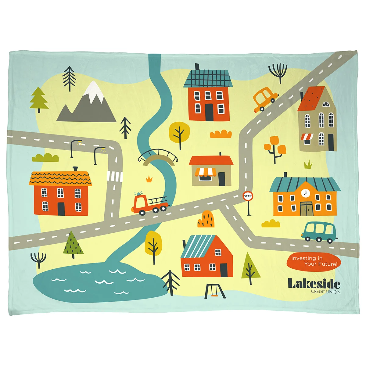 Silk Touch Blanket 60" x 80" 300GSM Polyester - Full Color