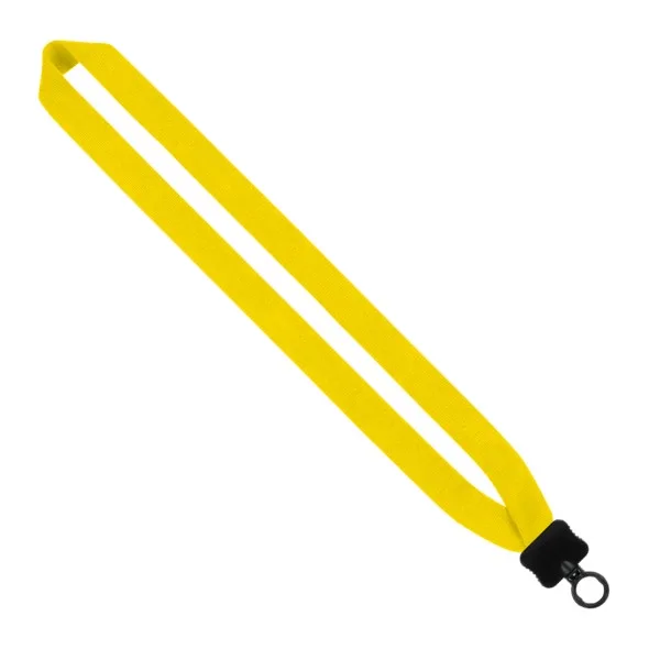 1" Cotton Lanyard with Plastic Clamshell & O-Ring view 3