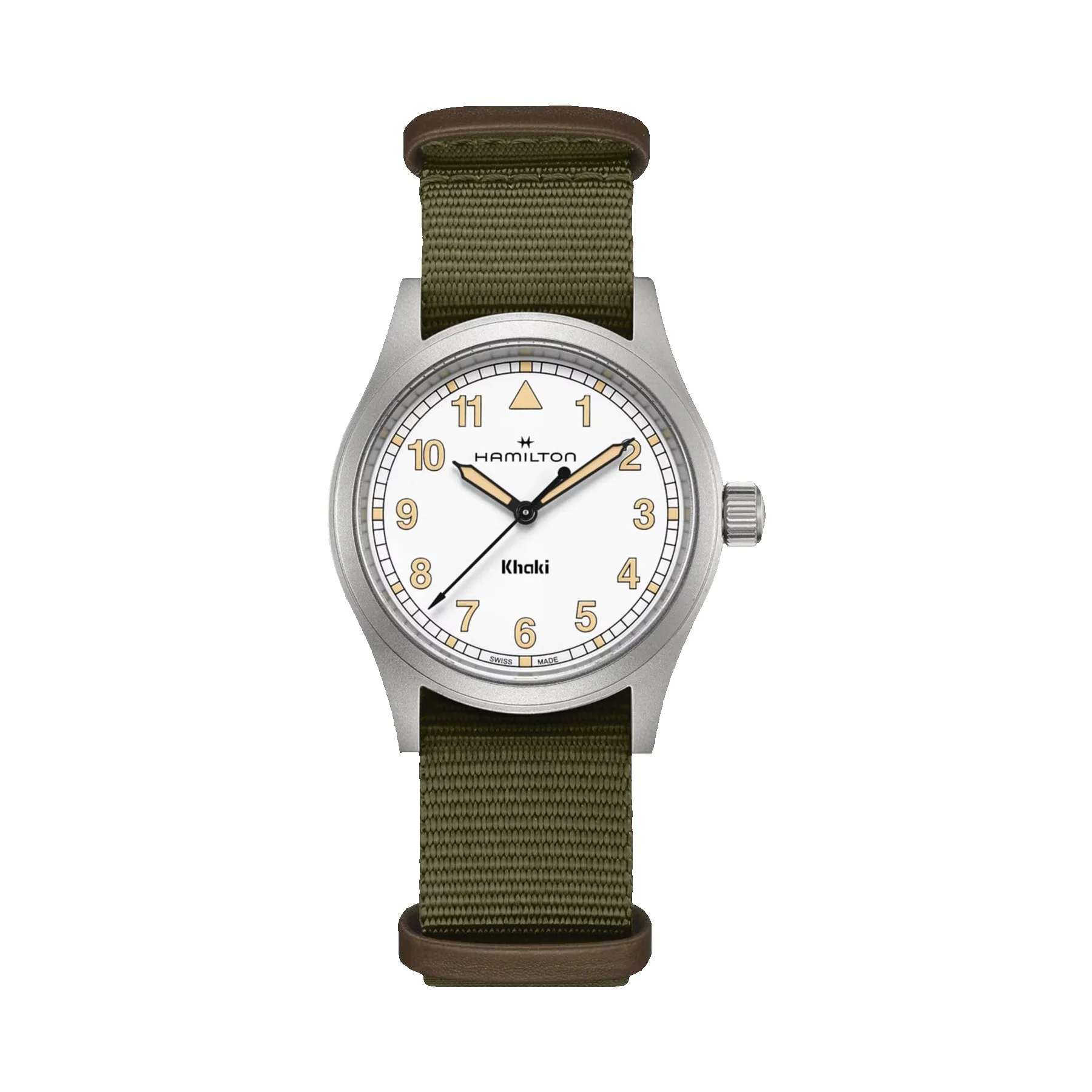 Hamilton Khaki Field Quartz Green Textile Strap Watch