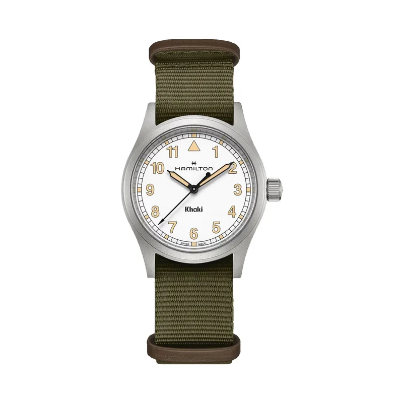Hamilton Khaki Field Quartz Green Textile Strap Watch
