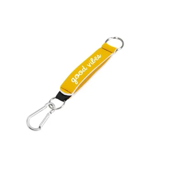 Wrist Strap Key Holder w/Carabiner Clip & 2 Key Rings view 4