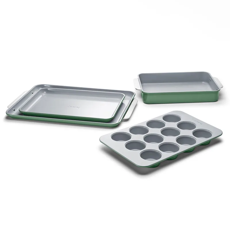 Caraway 5Pc Non-Toxic Nonstick Ceramic Bakeware Set - Sage
