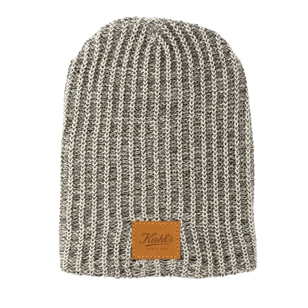Haberdasher Knit Beanie with Leather Patch view 7