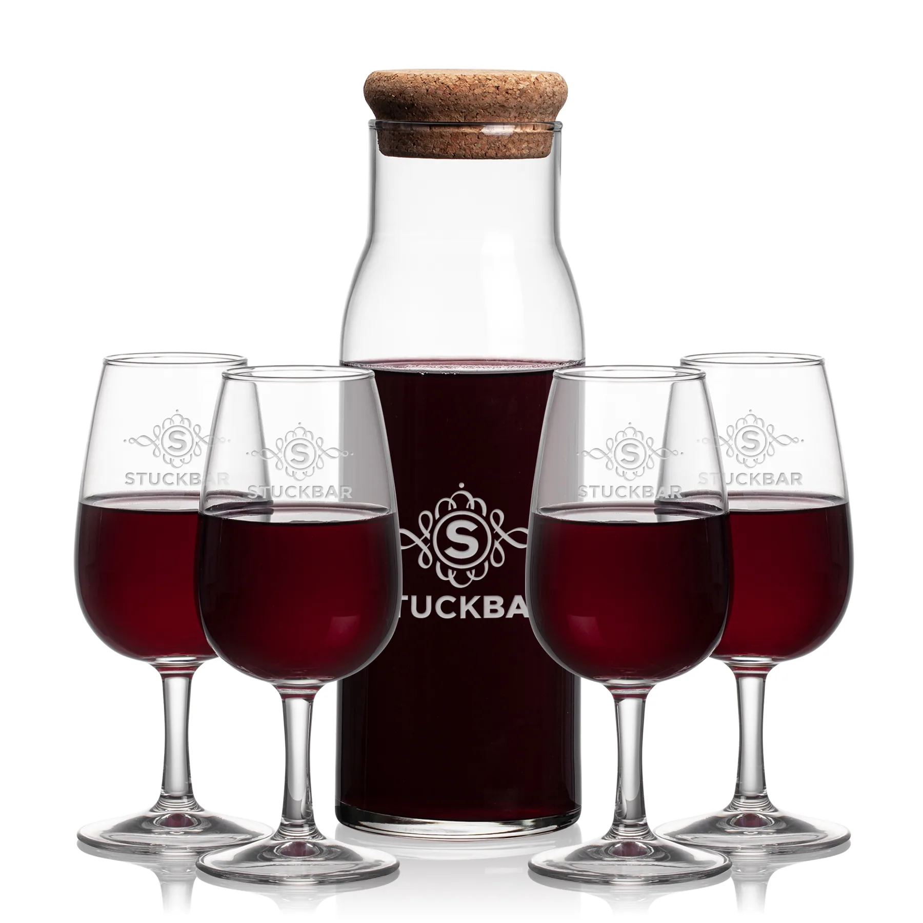 Carafe & 4 Wine