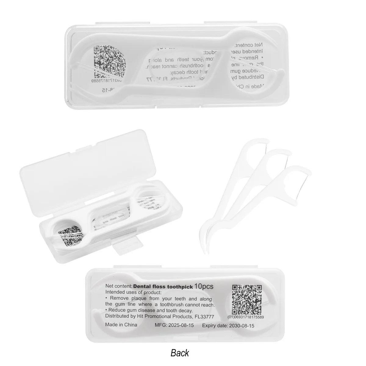 10 Pc. Dental Flosser Pick Kit view 3