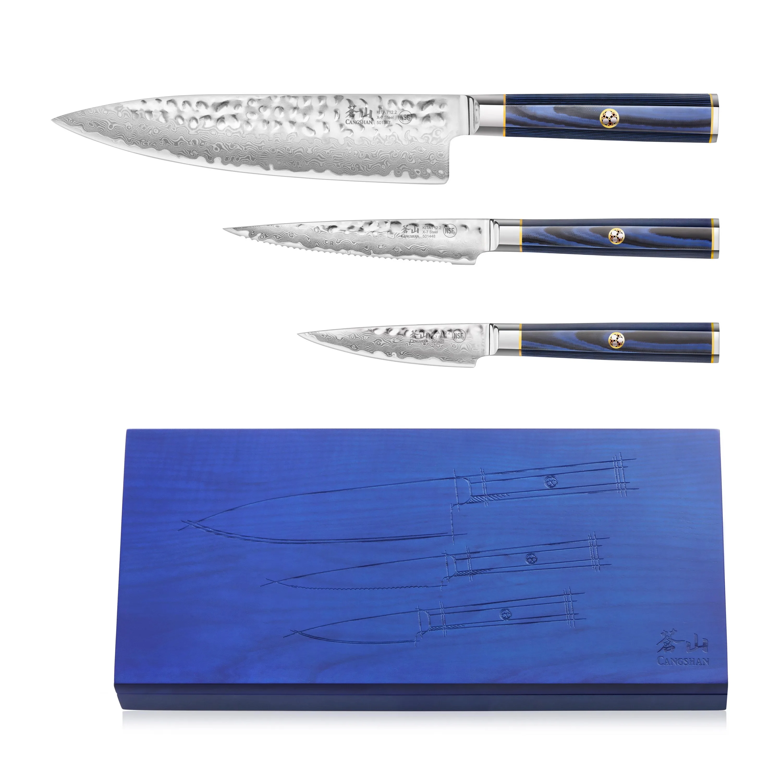 Cangshan 3-Piece Kita Series Starter Set W/Ash Box