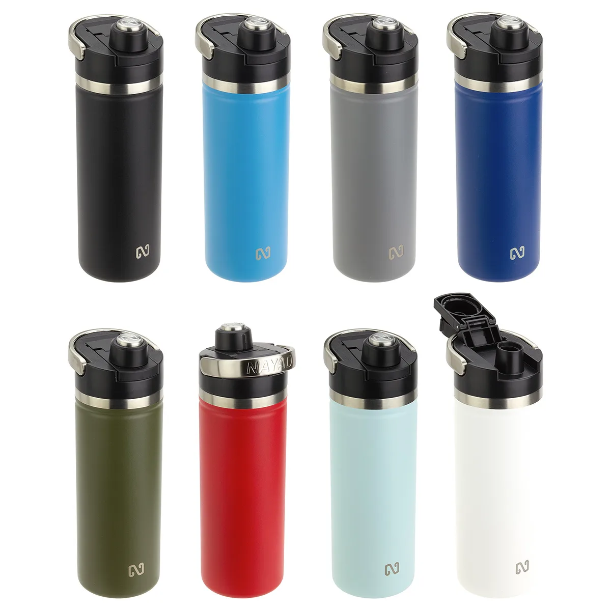 NAYAD® Traveler 18 oz Stainless Double-wall Bottle with Twist-Top Spout view 2
