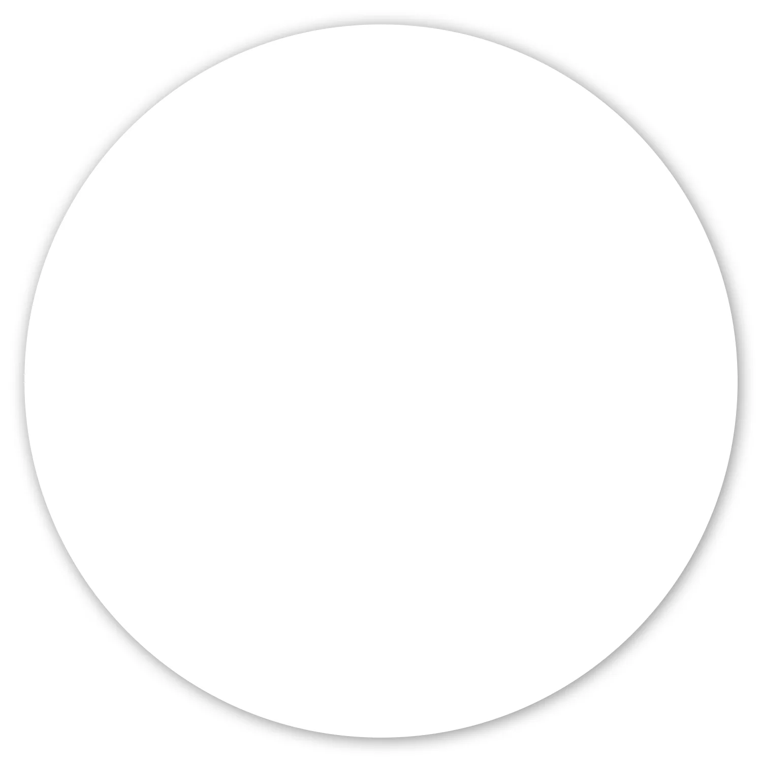 Car Sign Circle Magnet 6" diam. view 2