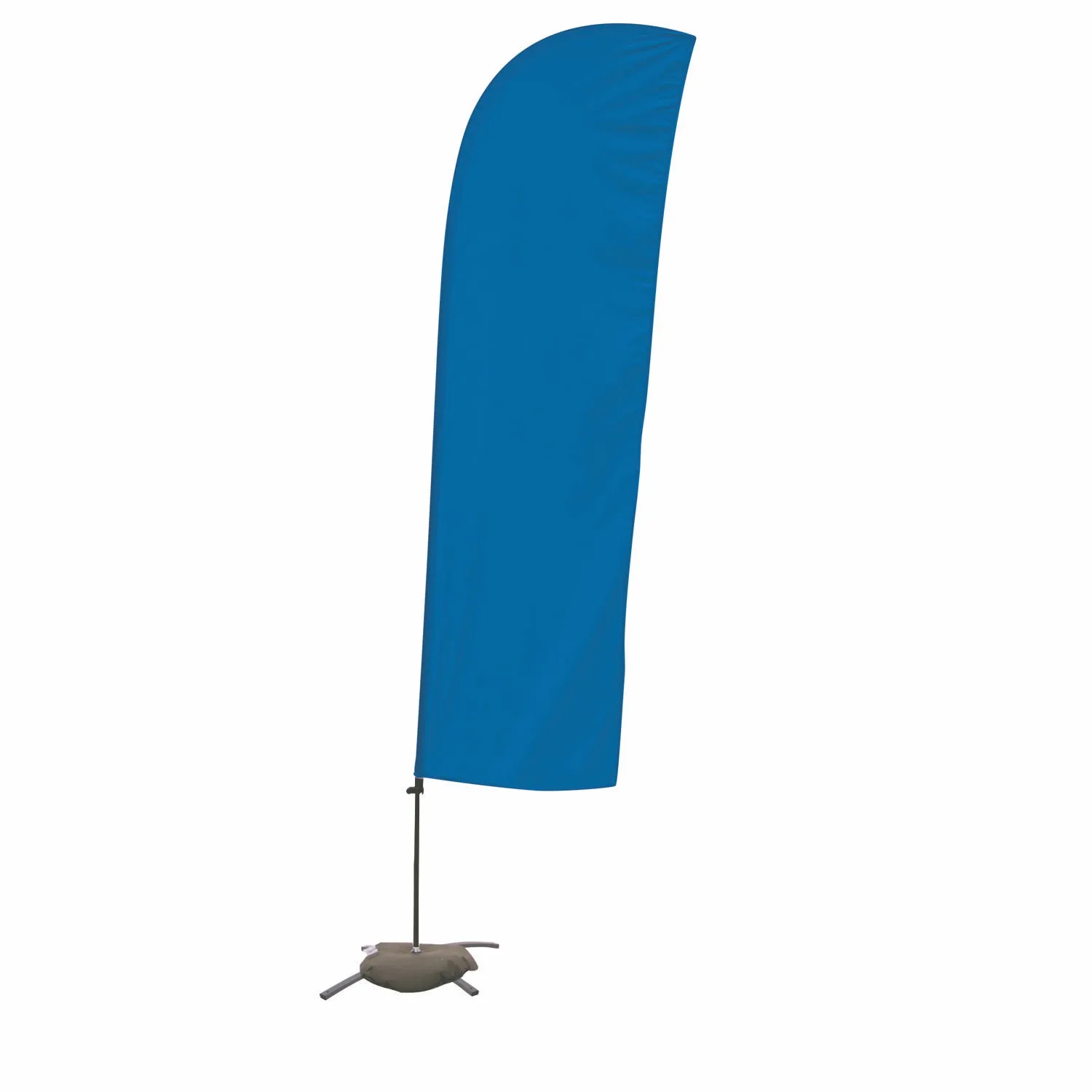 10.5' Solid-Color Blade Sail Sign Flag, 1-Sided, Scissor