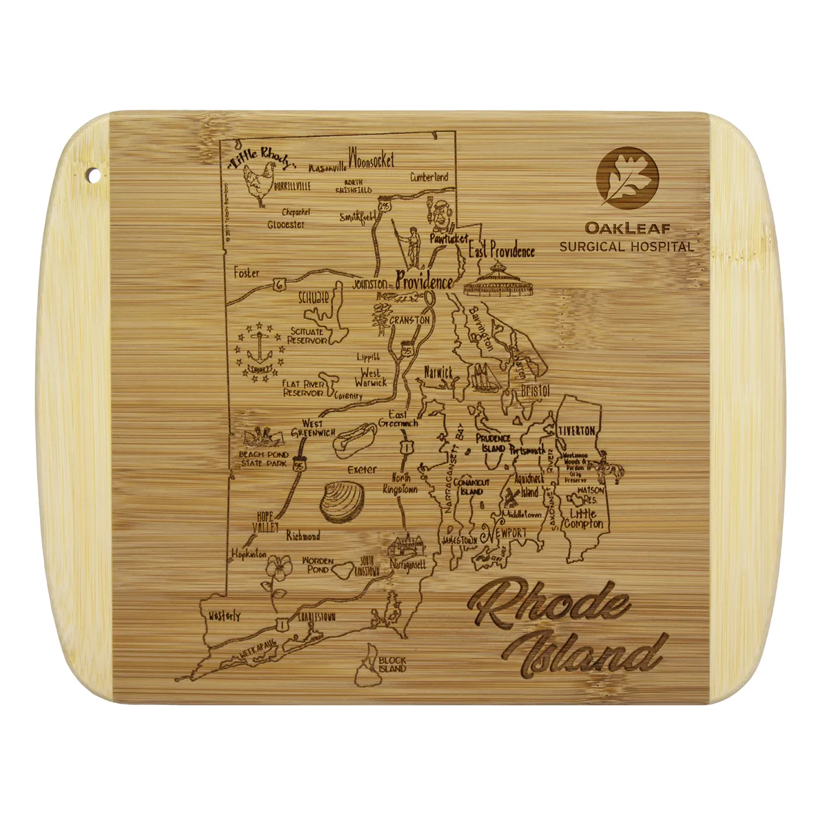 A Slice of Life Rhode Island Serving & Cutting Board