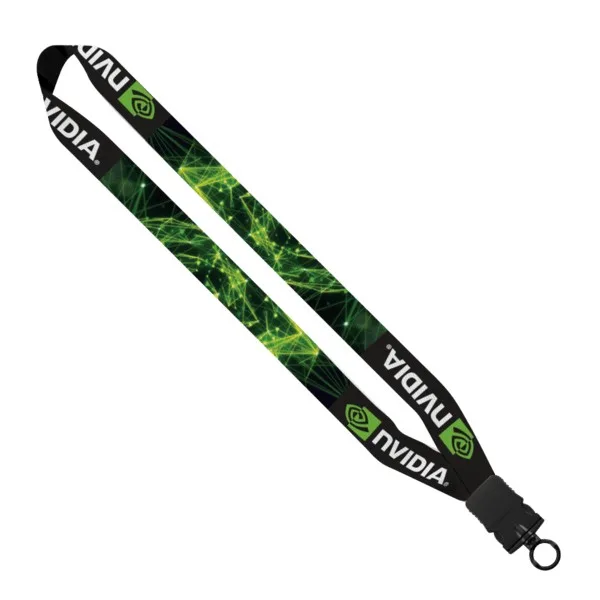 1" Dye-Sublimated Waffle Weave Lanyard view 2