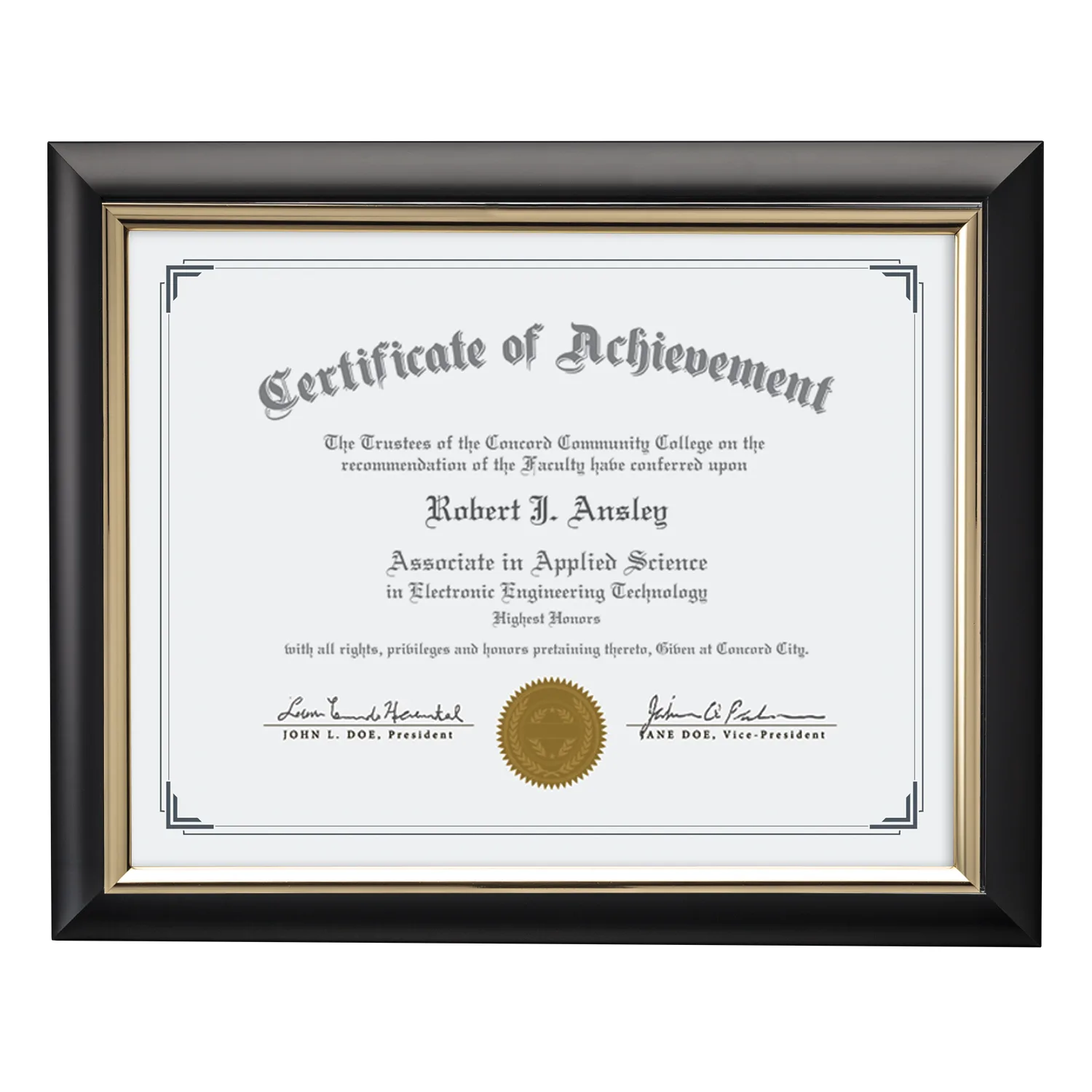 Trent Certificate Frame — Trent Certificate Frame
