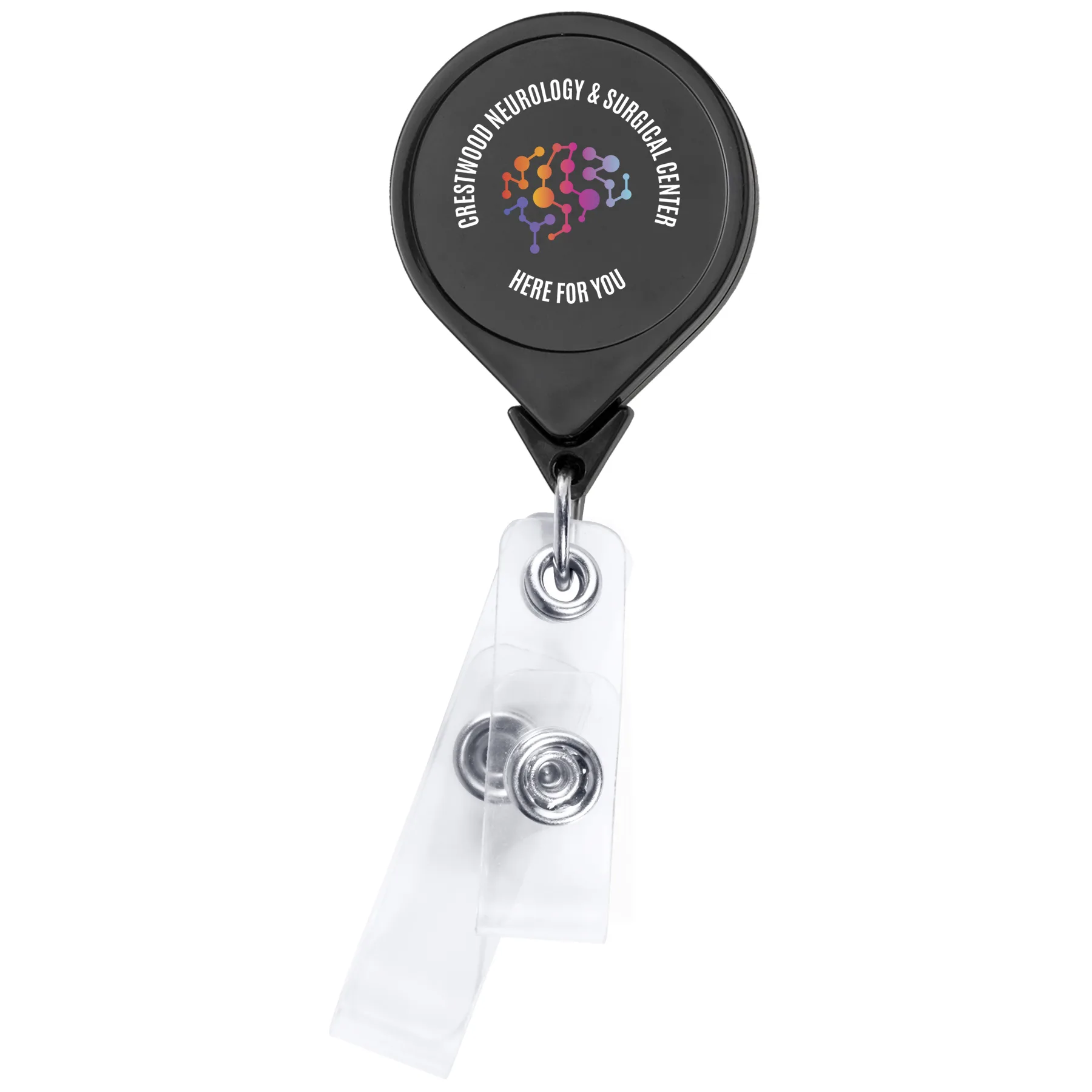 Anti-Microbial Round 2 Strap Retractable Badge Reel view 4