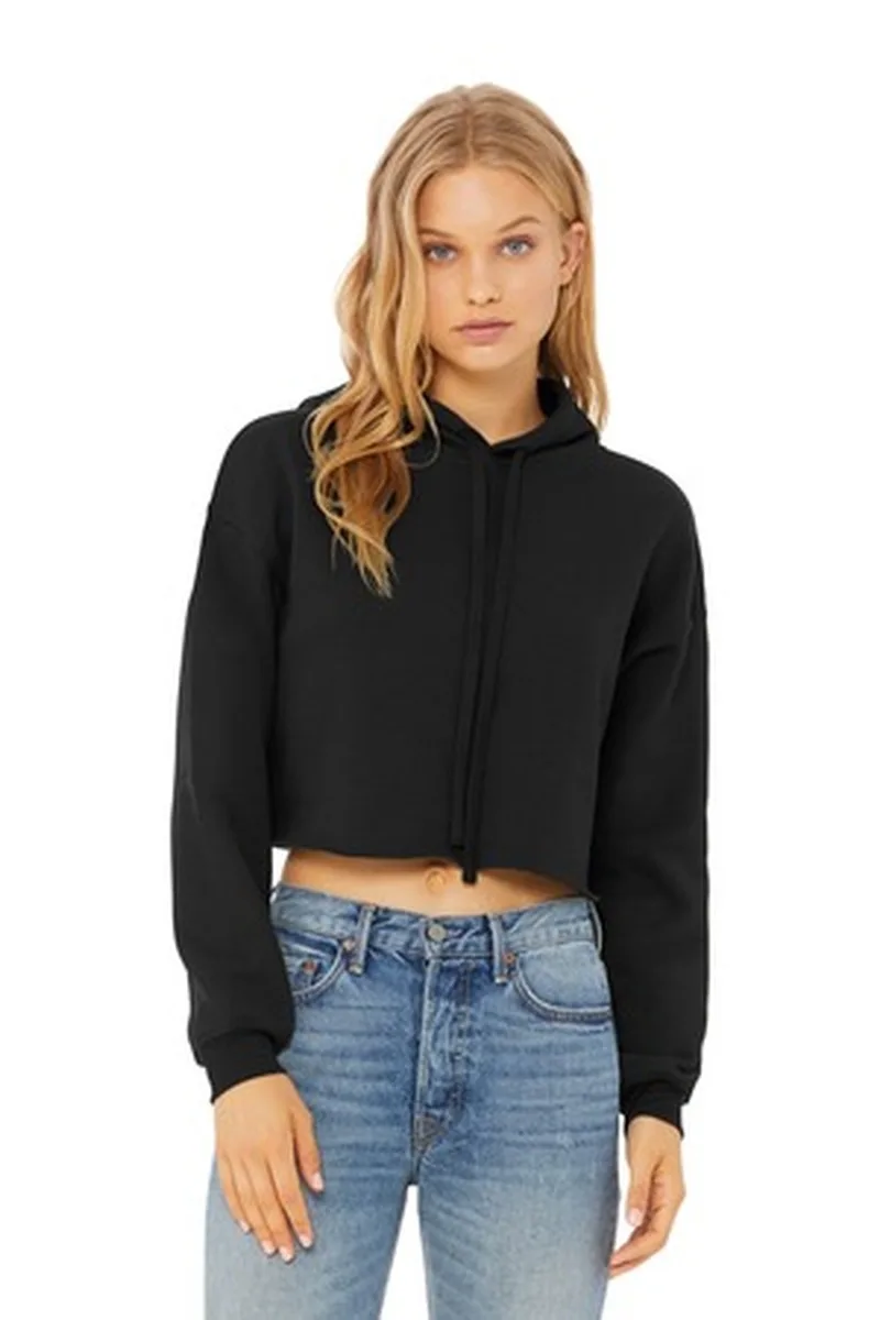 BELLA+CANVAS ® Women's Sponge Fleece Cropped Fleece Hoodie.