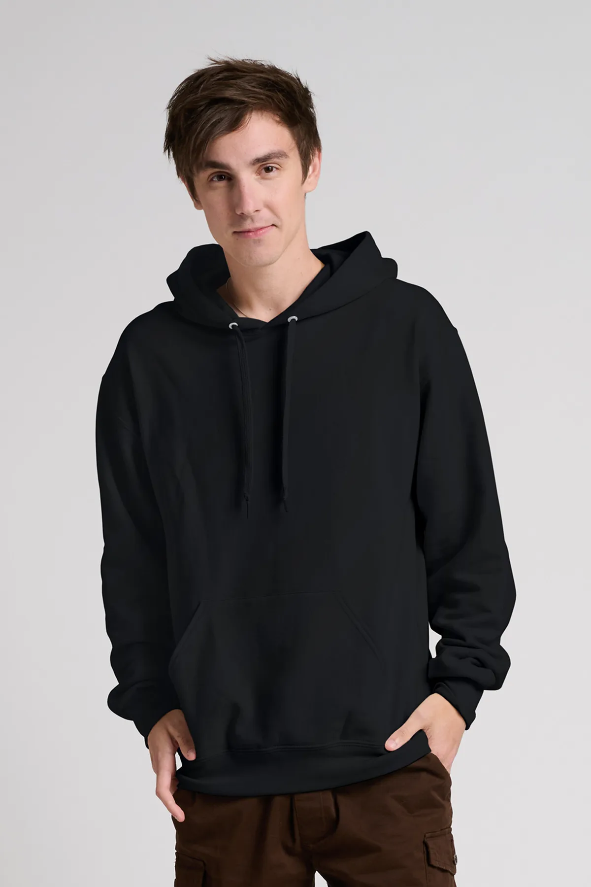 Jerzees Ultimate™ Unisex CVC Ring Spun Hooded Sweatshirt view 6