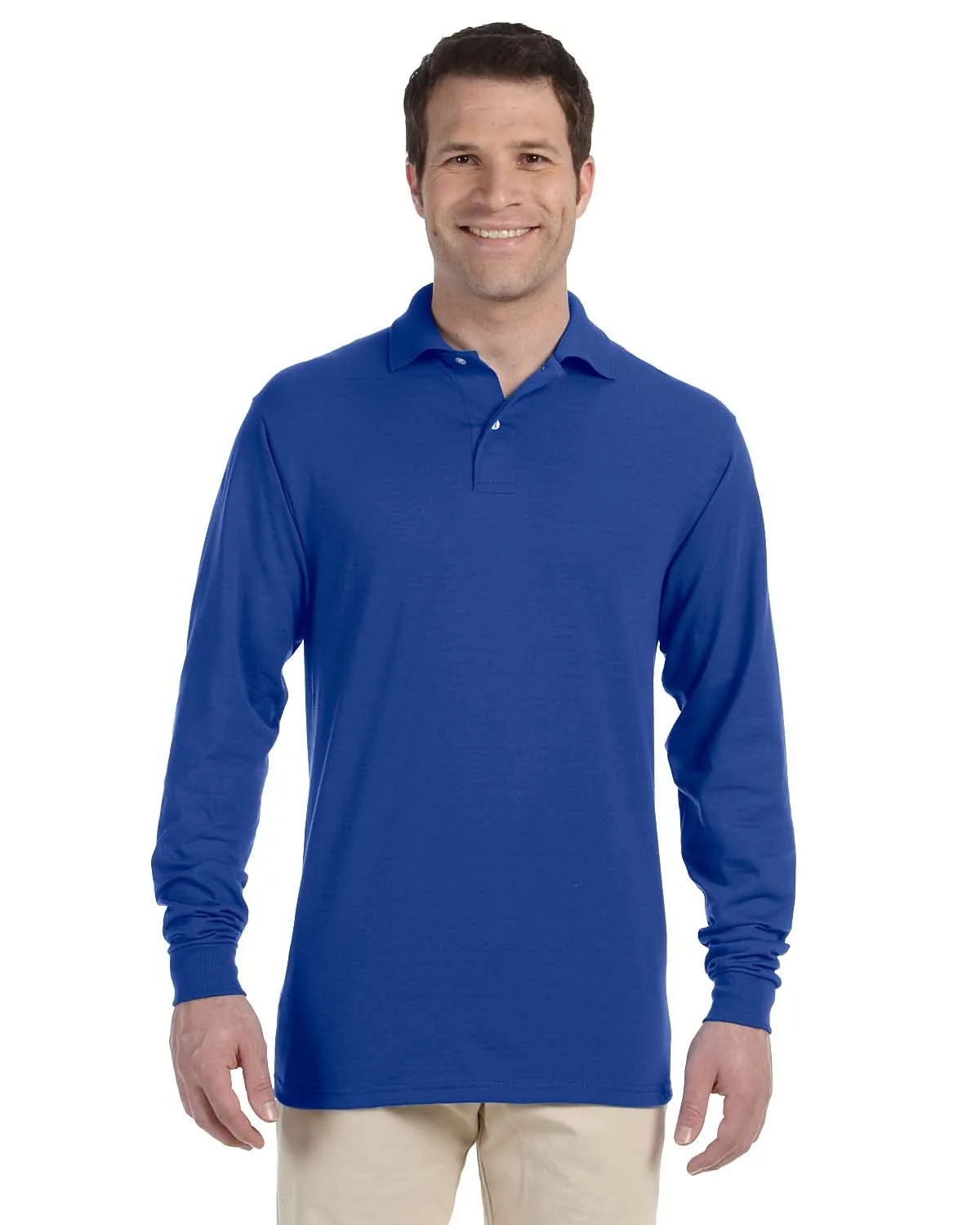 Jerzees Adult DRI-POWER® ACTIVE Long-Sleeve Jersey Polo view 5