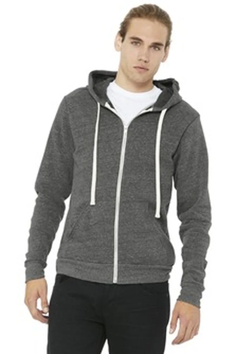 BELLA+CANVAS ® Unisex Triblend Sponge Fleece Full-Zip Hoodie.