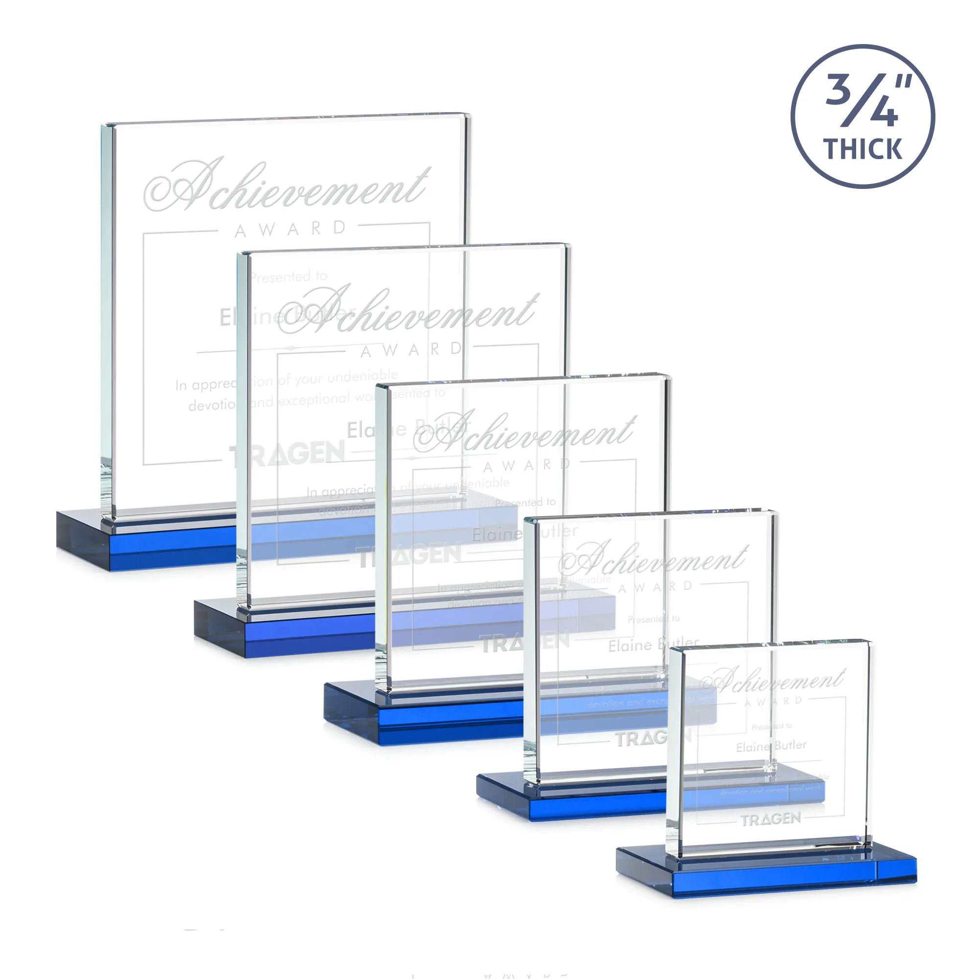 Deep Etch, Standard base, Sky Blue