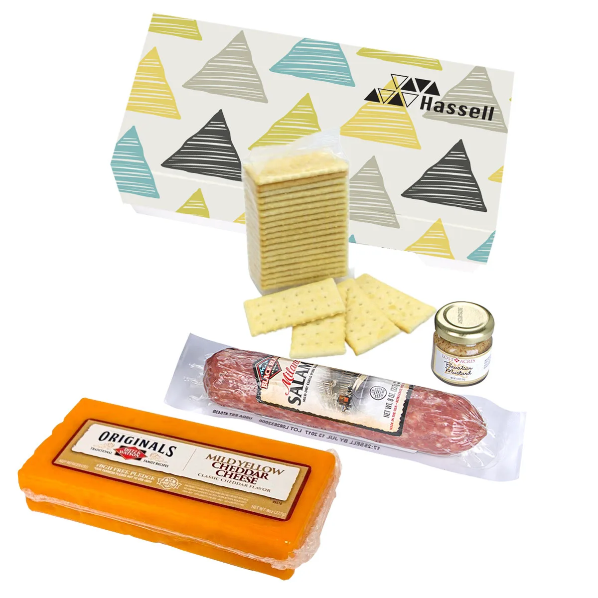 Charcuterie Gourmet Meat & Cheese Sampler Set In Gift Box view 2