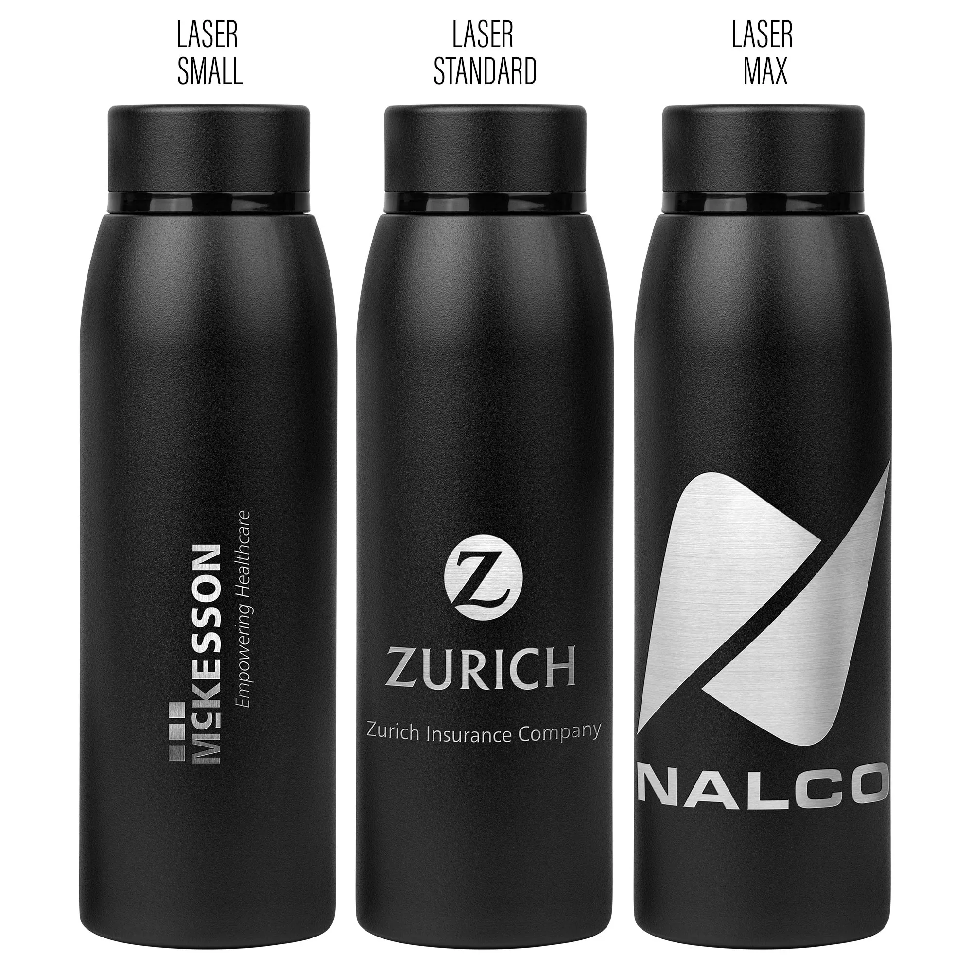 20 Oz. The Cobra Powder-Coated Stainless Steel Water Bottle view 5