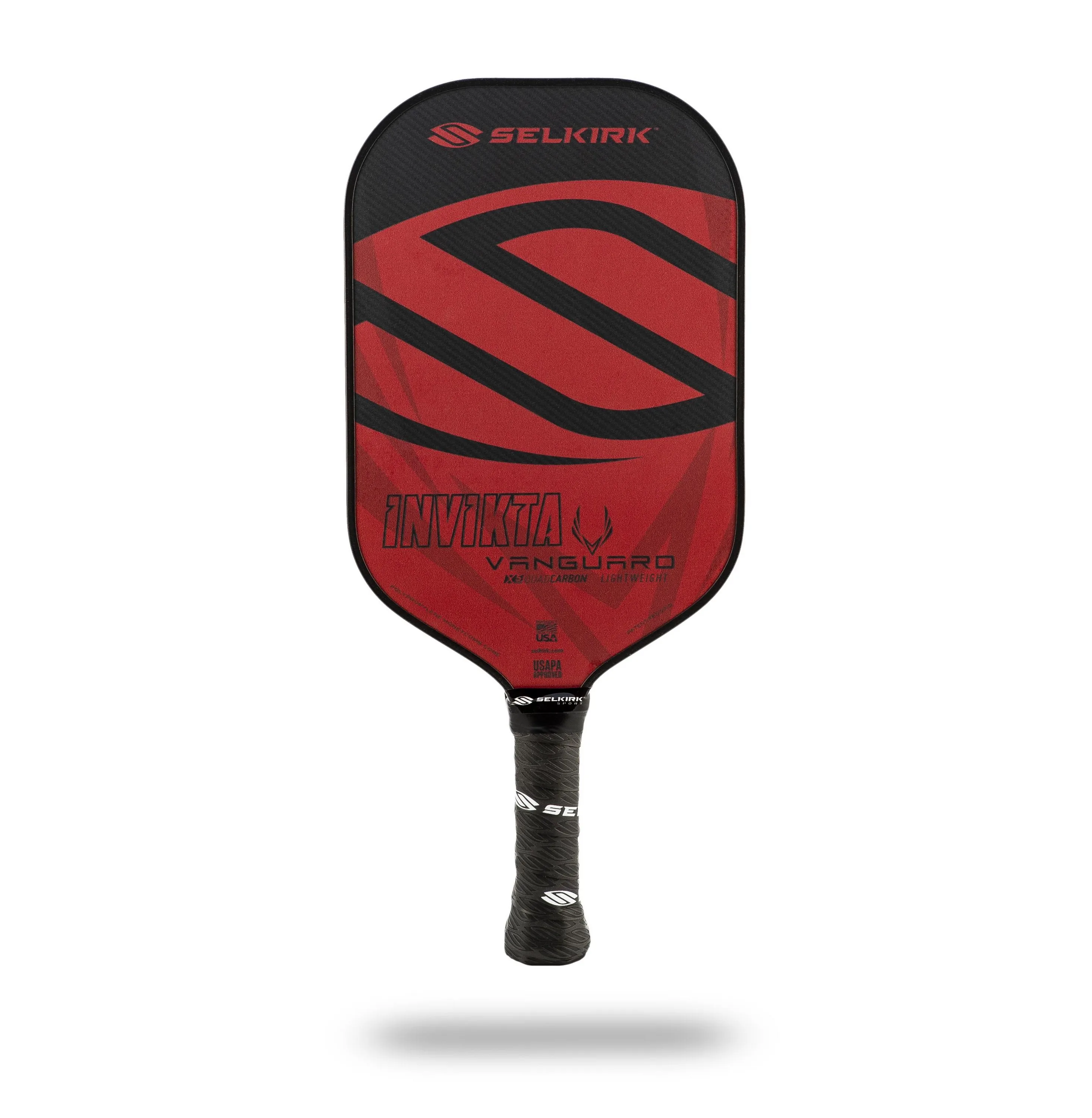 Selkirk Vanguard Hybrid Invikta Lightweight Crimson Black Pickleball Paddle