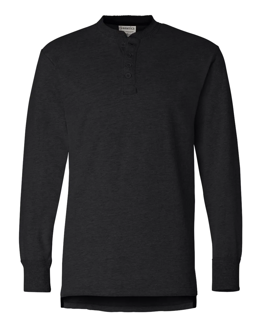 J. America Vintage Brushed Jersey Henley Shirt