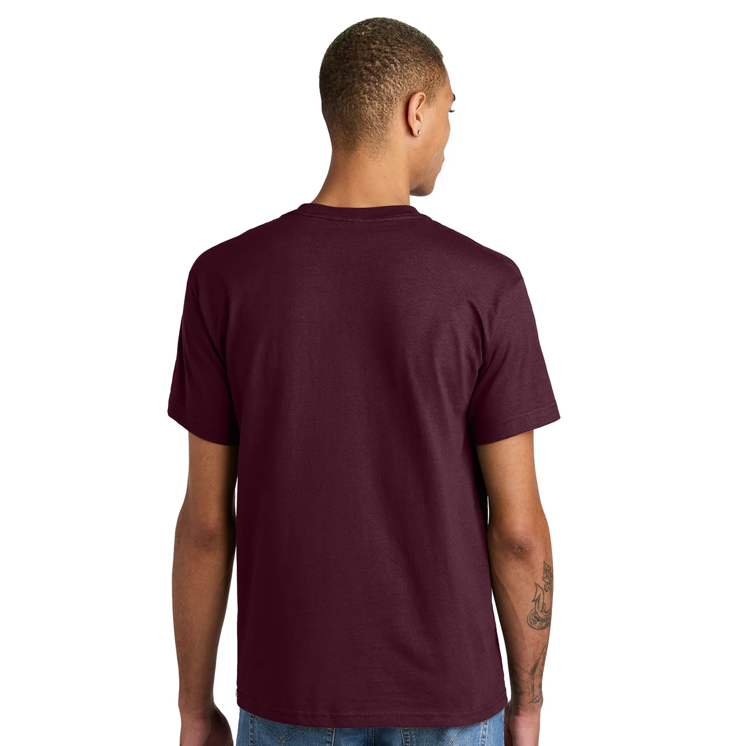 American Apparel ® Tri-Blend Unisex Track T-Shirt view 4