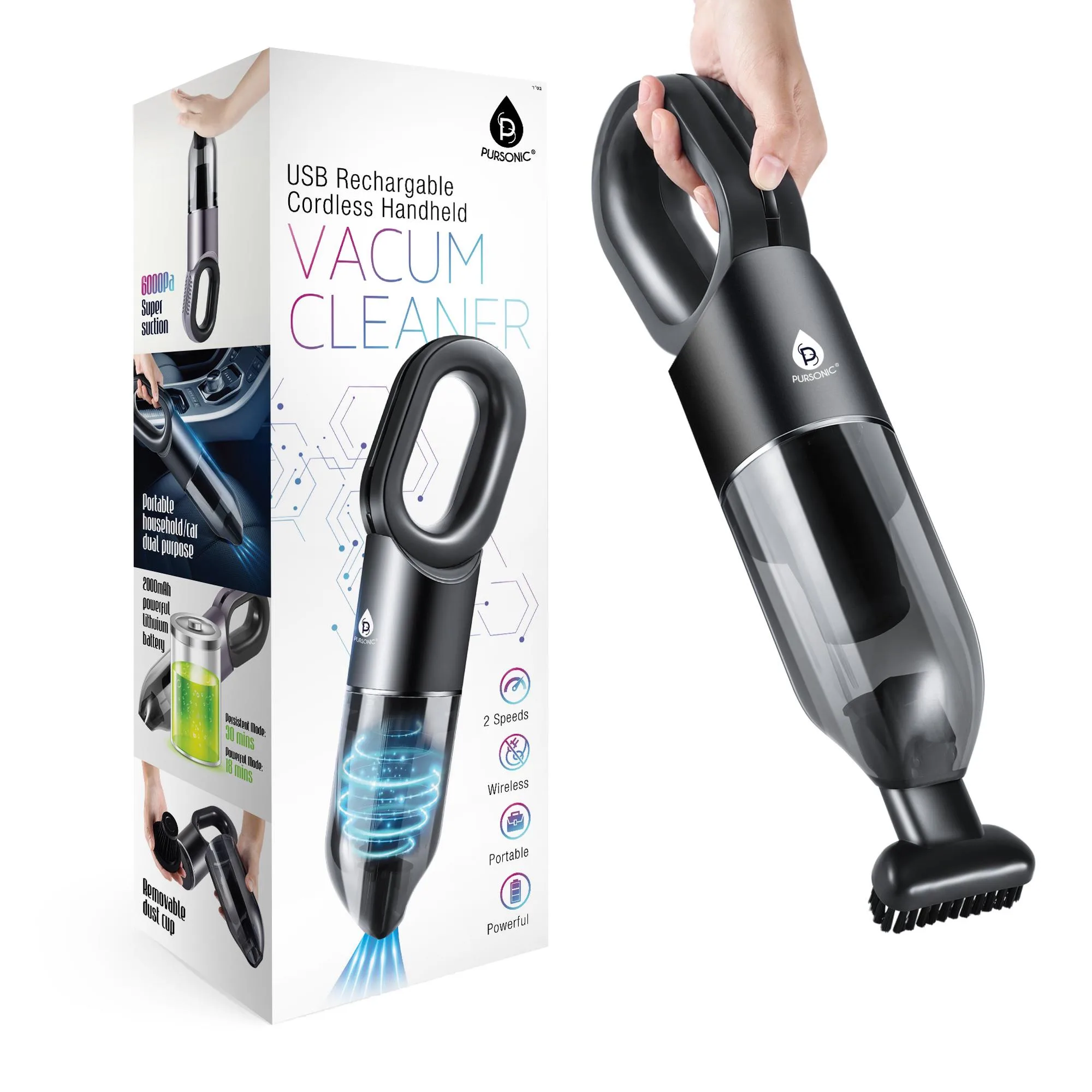 Pursonic Portable Usb Vacuum
