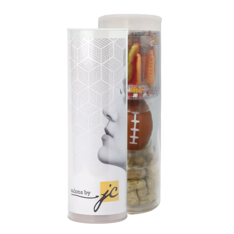 3 Piece Sports Gift Tube w/Candy & Peanuts