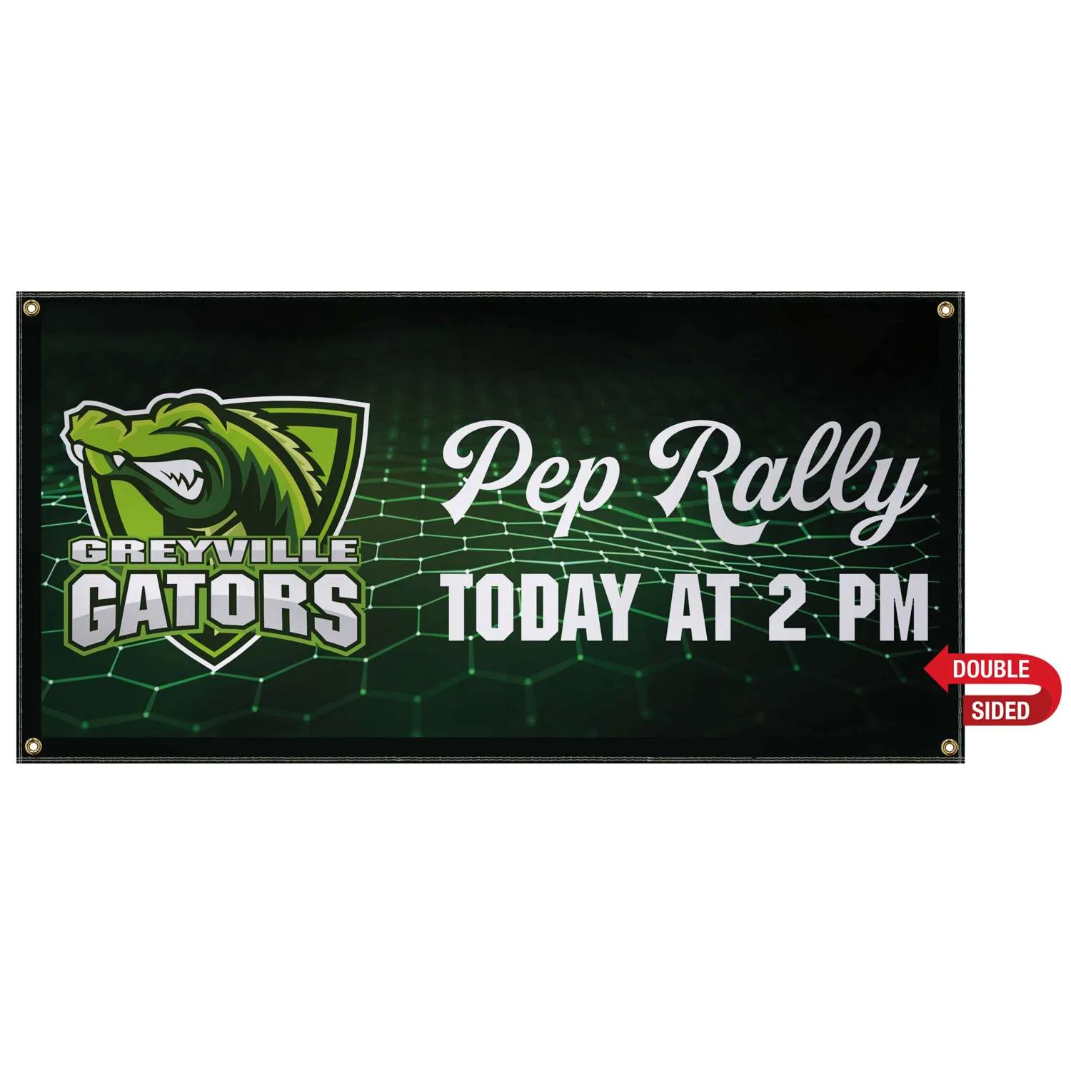 2' x 4' 13 oz. Smooth Vinyl Banner Double-Sided