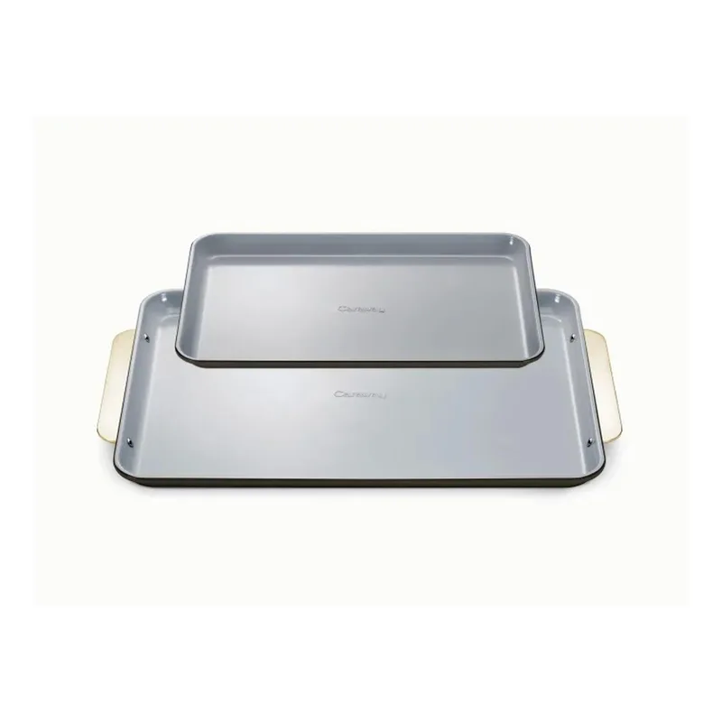 Caraway Iconics Nonstick Ceramic Baking Sheet Duo - Black/Gold