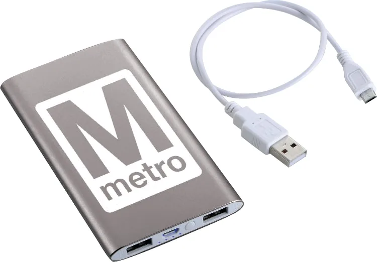 Sleek Aluminum 4000 mAh Power Bank