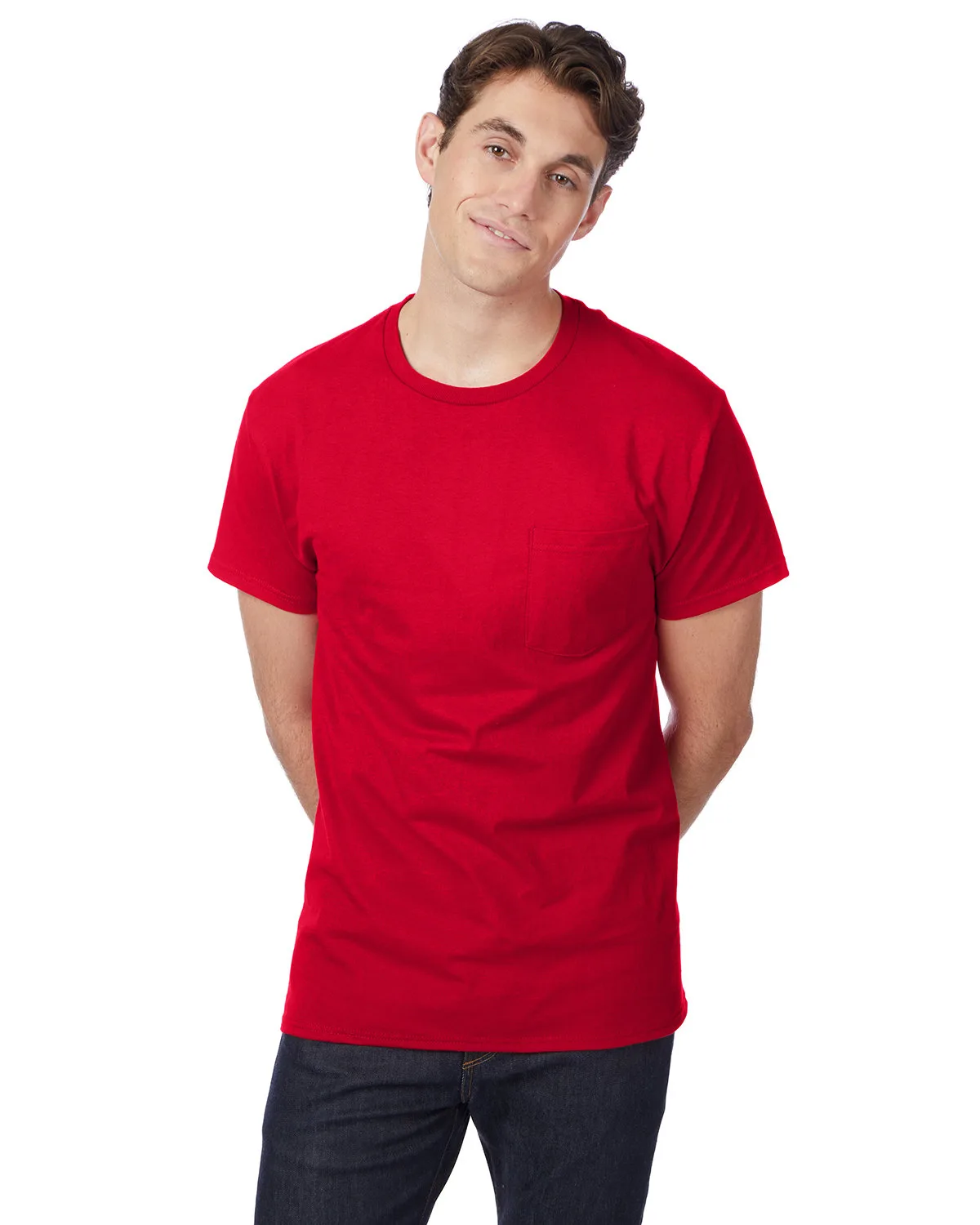 Hanes Printables Men's Authentic-T Pocket T-Shirt view 5