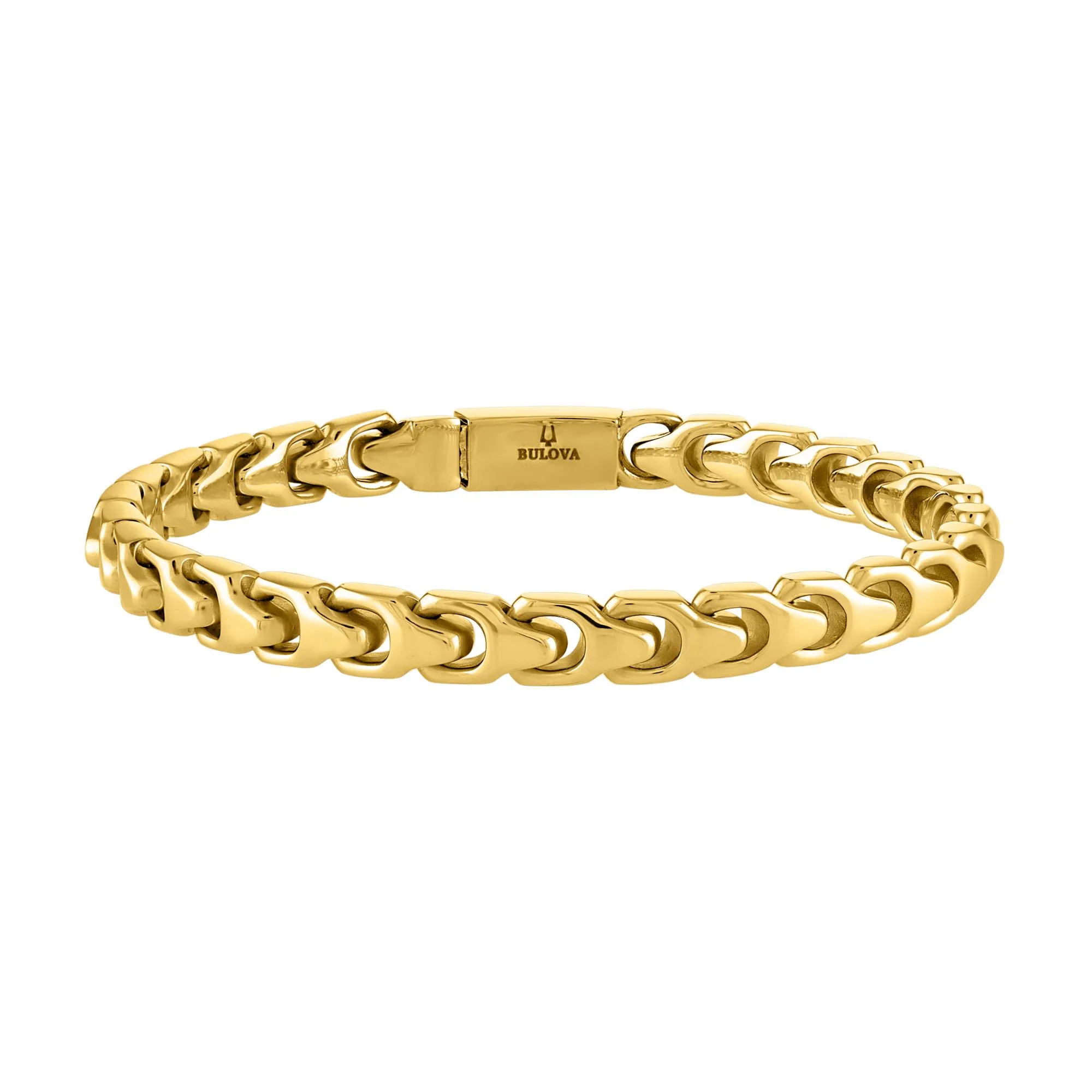 Bulova Jewelry Link™ 6MM Gold Stainless Steel Bracelet - Large
