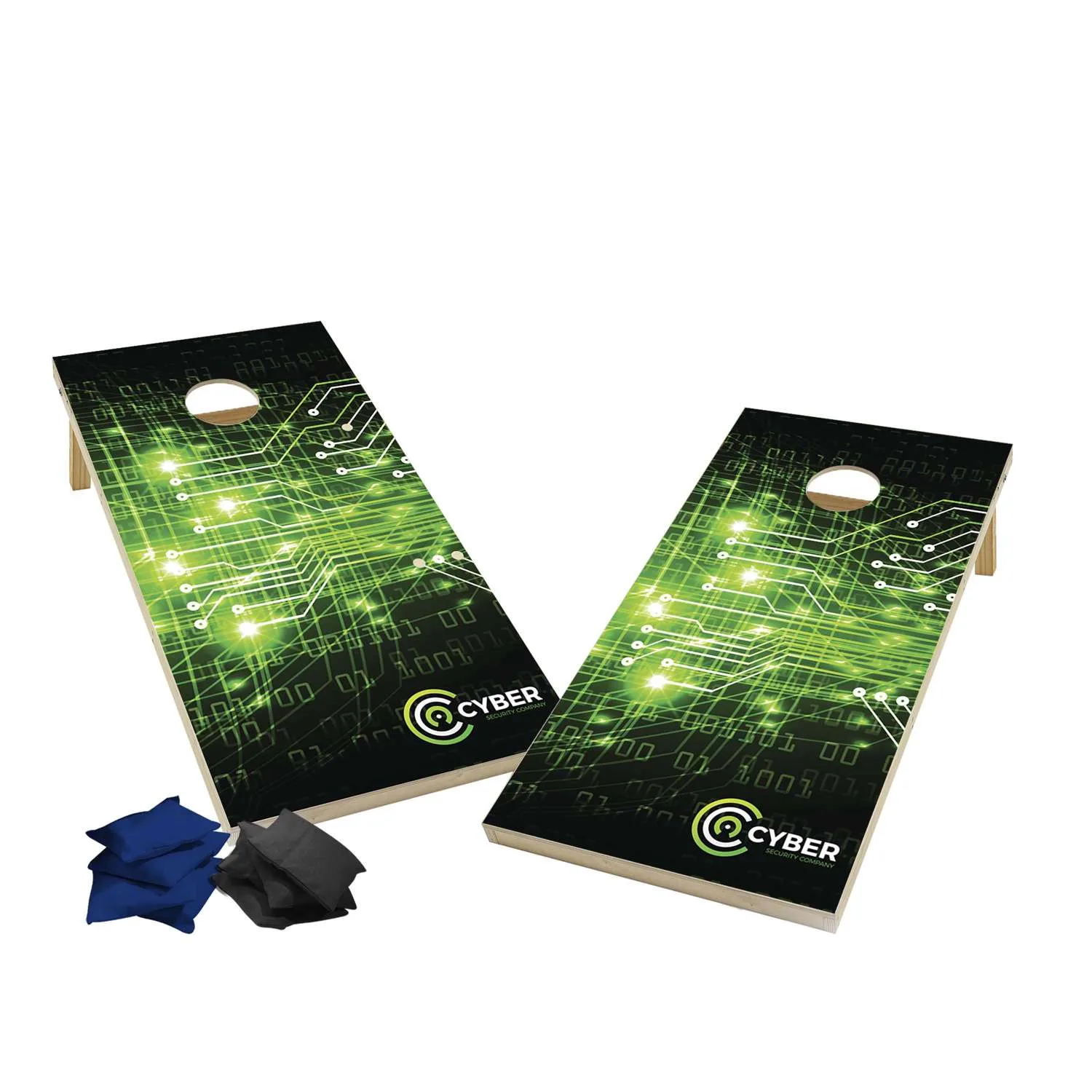 Wood Cornhole Plus with 8 Bean Bags