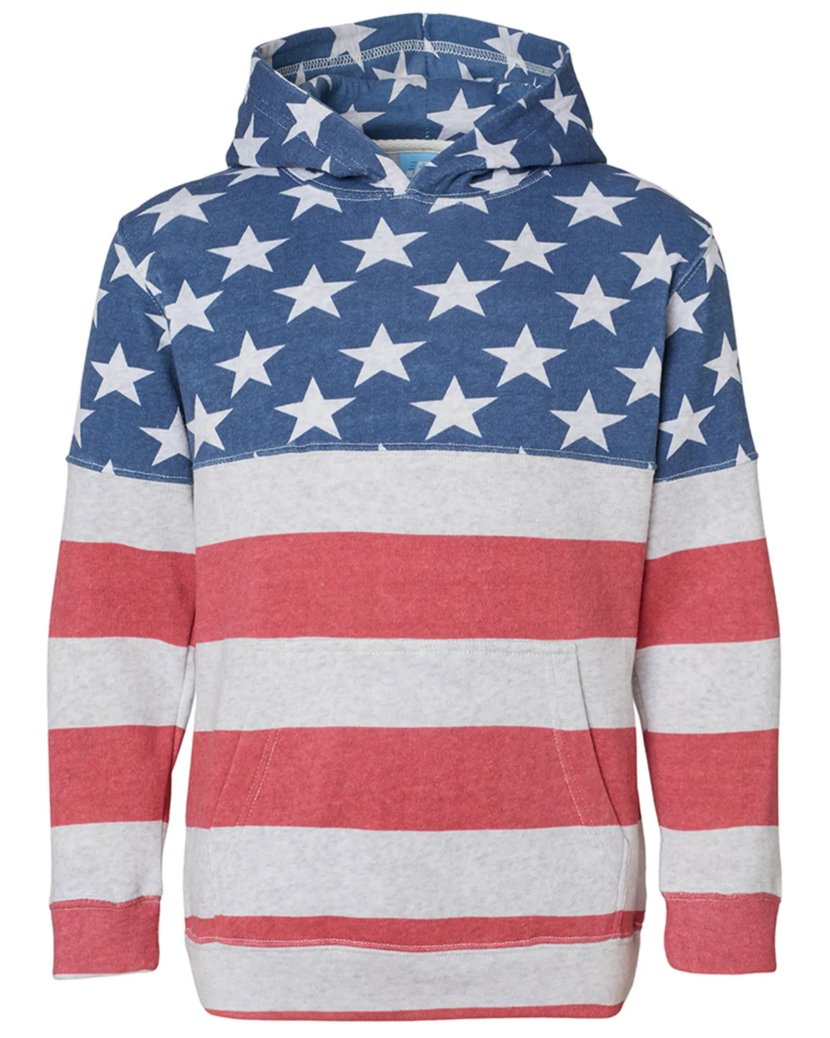 J AMERICA Youth Triblend Pullover Hooded Sweatshirt view 6