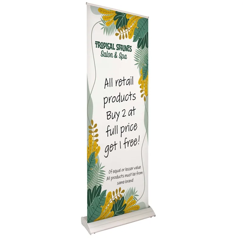 33.5" Deluxe Pro Retractor 1-Banner Kit (Dry-Erase Media)