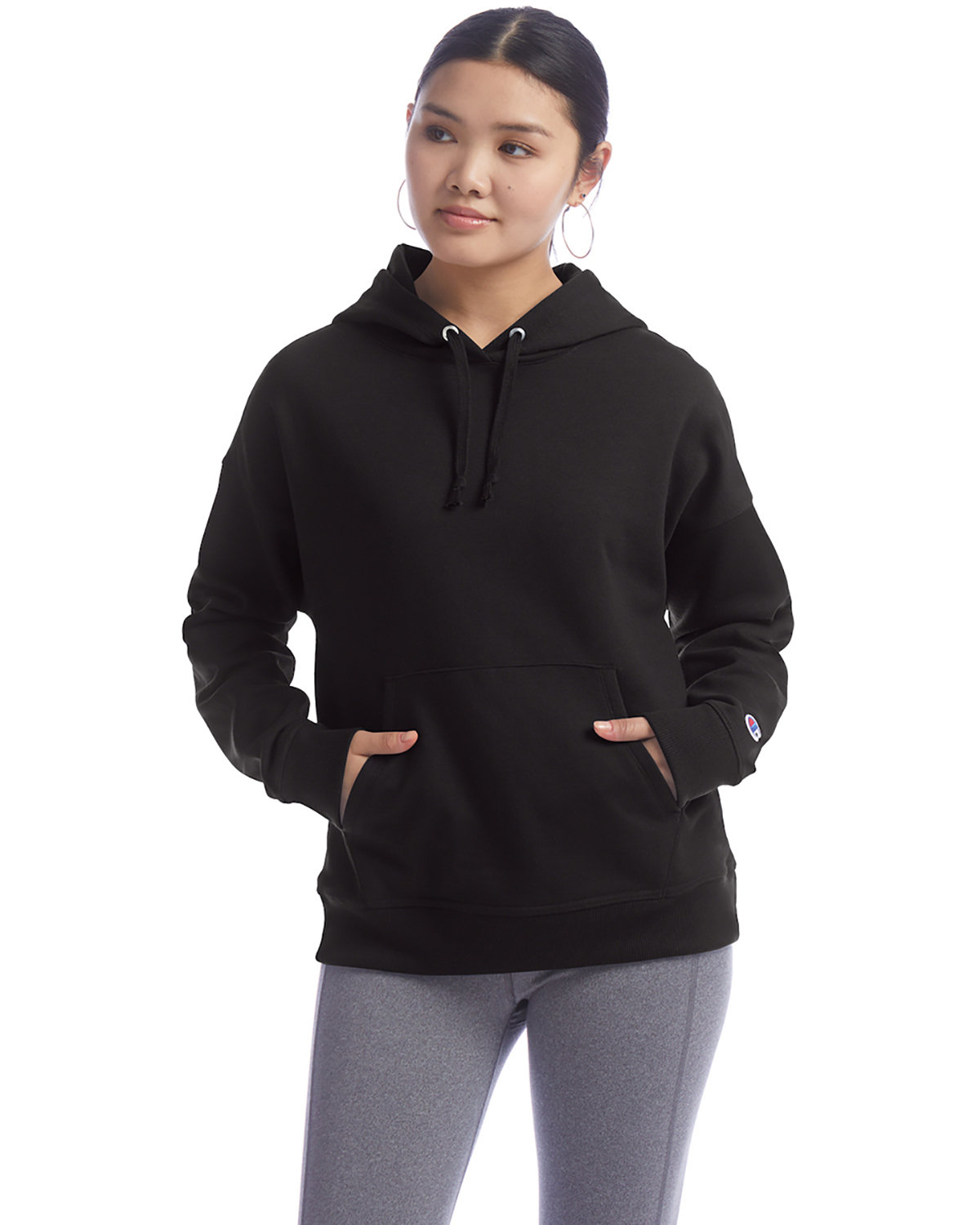 Champion Ladies' PowerBlend Relaxed Hooded Sweatshirt